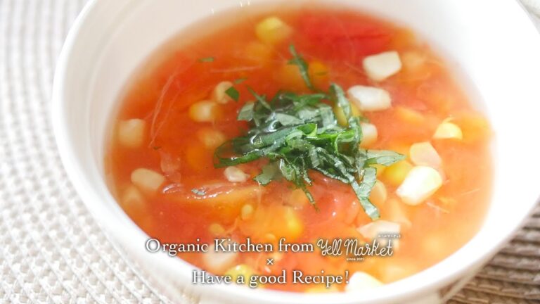 トマトとコーンとおひげのスープ - Tomato and Corn Soup