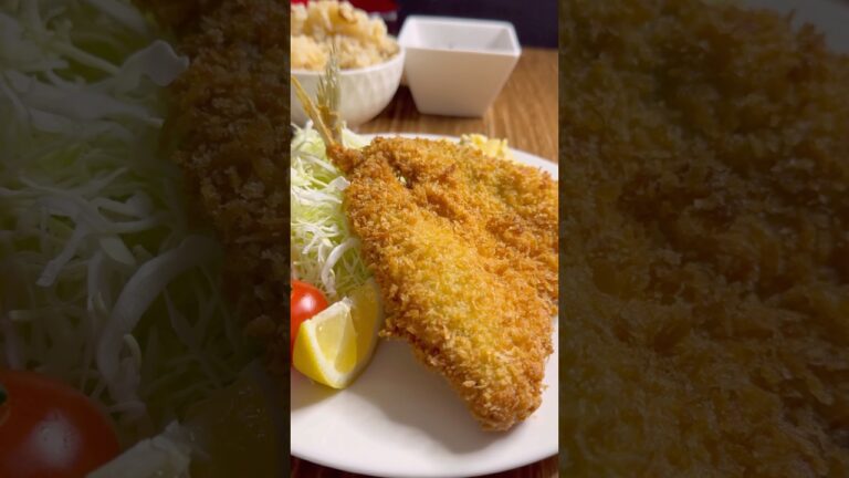 【サクふわ食感】絶品アジフライの作り方！🐟✨#おうちごはん #japanesefood #魚釣り #sashimi #seafood