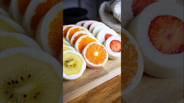 材料4つ！フルーツ牛乳寒天の作り方！ #food