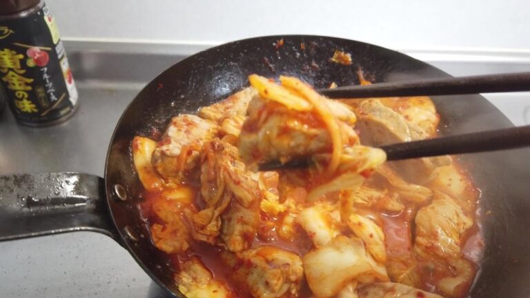 豚ヒレ肉と吉野家キムチで豚キムってハイボーるだけの動画