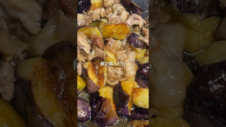 ナスの甘酢炒め　#料理＃献立 ＃簡単レシピ＃簡単ごはん＃レシピ＃簡単ご飯#料理動画 ＃手抜きごはん#recipe#food#ゆんキッチン