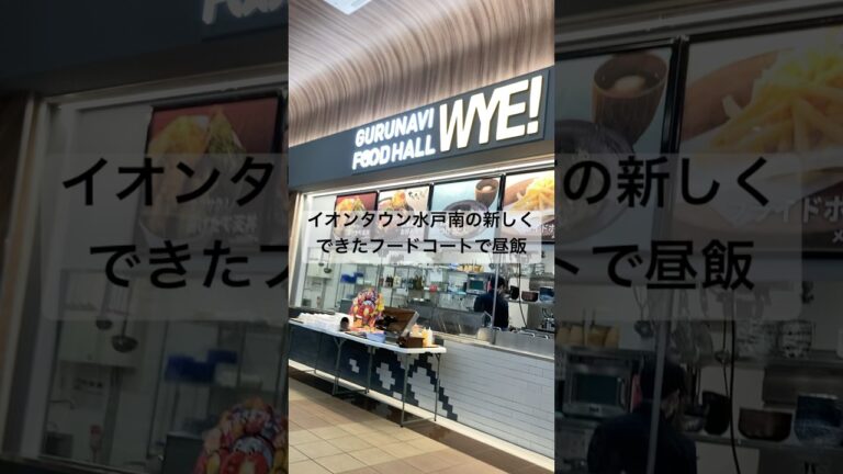 イオンタウン水戸南のリニューアルされたフードコートで冷麺とガパオライスという多国籍なランチタイム😆 #イオンタウン水戸南 #フードコート #冷麺 #ガパオライス #多国籍