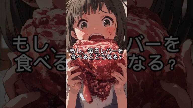 もし、毎日レバーを食べるとどんな効果が得られる？#shorts #レバー