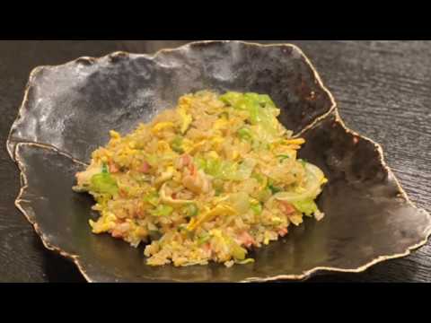 【パラッパラ】海老とレタスの炒飯