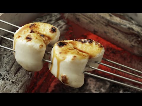 【愚直に】河豚白子炭火焼飯蒸柚子釜 / Charcoal Grilled Pufferfish Soft Roe ,Steamed sticky rice inYuzu