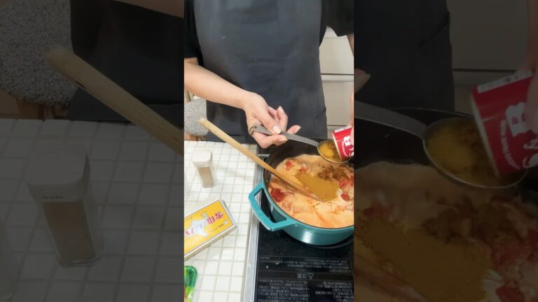 仕事帰宅後簡単に出来る絶品バターチキンカレー#short#40代主婦 #料理