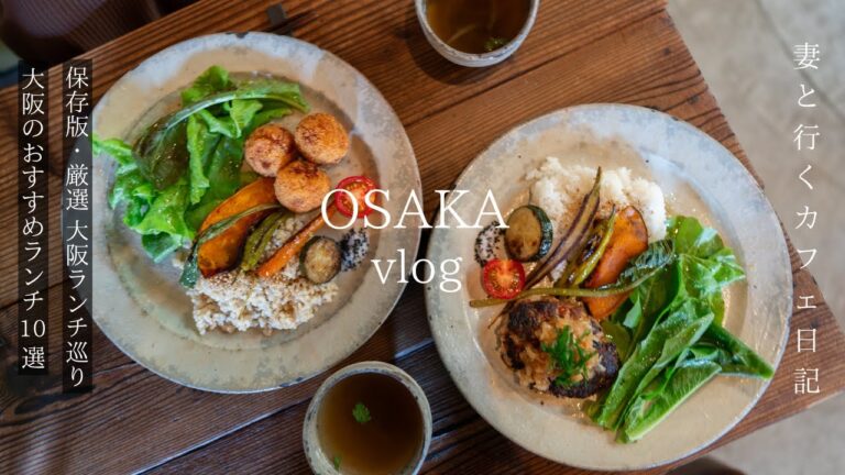 【大阪vlog】保存版！一度は行きたい大阪ランチ１０選/大阪カフェ/大阪グルメも天神祭も楽しむ日