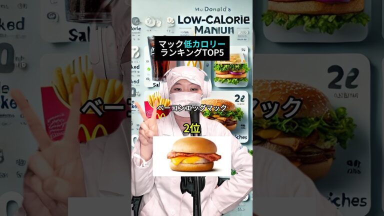 マック低カロリーランキングTOP5🍔1位はやっぱりアレだった⁉️#shorts