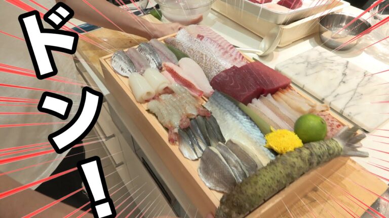市場で好きな食材だけ爆買いして、本格寿司作ってみた！