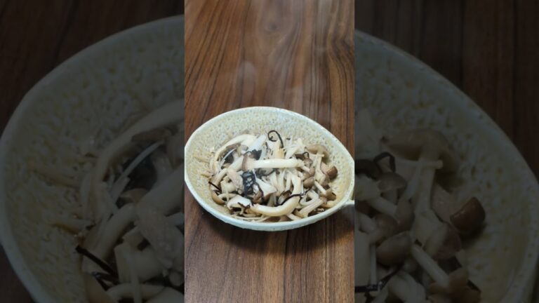 【あと一品に】3種きのこと塩昆布の簡単おかず｜時短副菜　#料理  #簡単レシピ  #おうちごはん