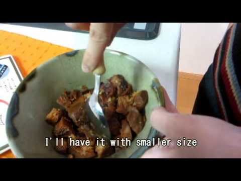 How to eat Tsukudani made of tuna