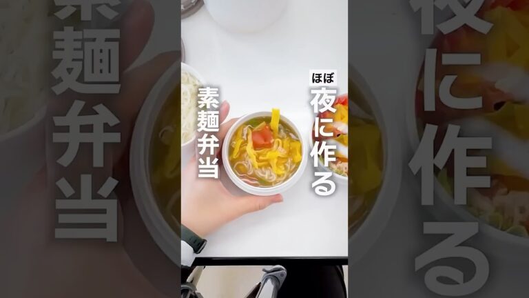 夜作る！？冷そうめん弁当 #アスベル #ライフハック #暮らしチャンネル #便利グッズ #夏の必需品 #弁当作り