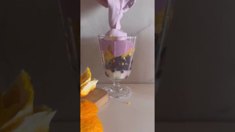 ブルーベリー🫐🍊甘麹パフェ　クレメンタイン #アロマのある暮らし