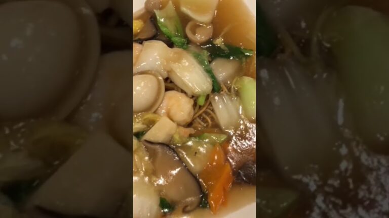 海鮮‼️あんかけ焼きそば‼️超美味しい‼️osaka  💕japan🇯🇵