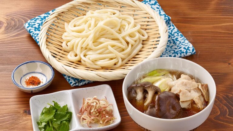 霜降りひらたけの南蛮つけうどん