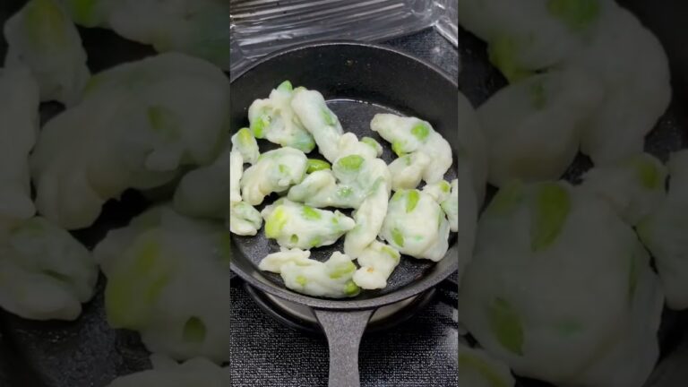 えだまめ天を焼いてみた🔥I tried baking edamame tempura 🔥#asmr  #えだまめ #edamame #tempura