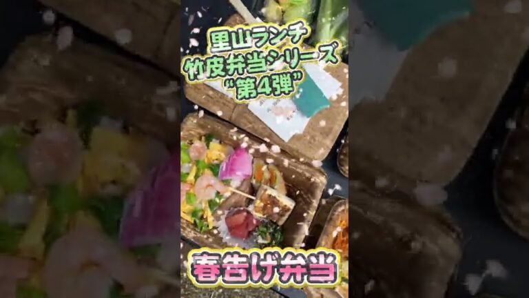 エコでおしゃれでおいしい竹皮弁当｜南三陸の里山で作られる大人気の里山ランチシリーズ第4弾「春告げ弁当」 #shorts