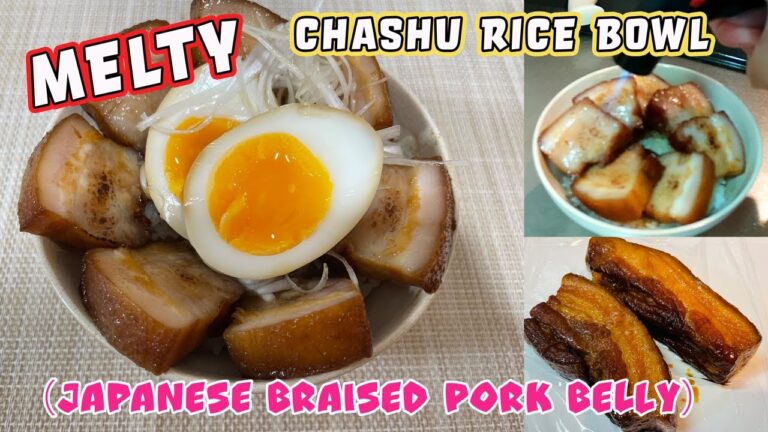 【Melty Chashu Rice Bowl】#46 Japanese Braised Pork Belly Donburi