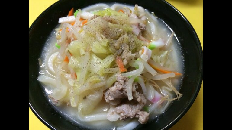 適当激うま長崎ちゃんぽんうどんレシピ！