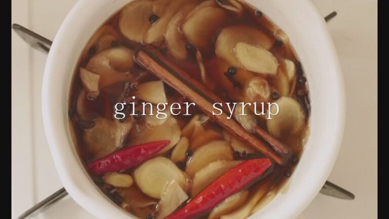 新生姜で簡単シロップ/ginger syrup
