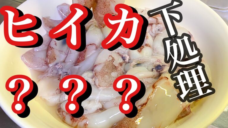ヒイカ下処理？料理？釣り方分かるけど食べ方は？ヒイカ簡単解決動画【小さいイカ】