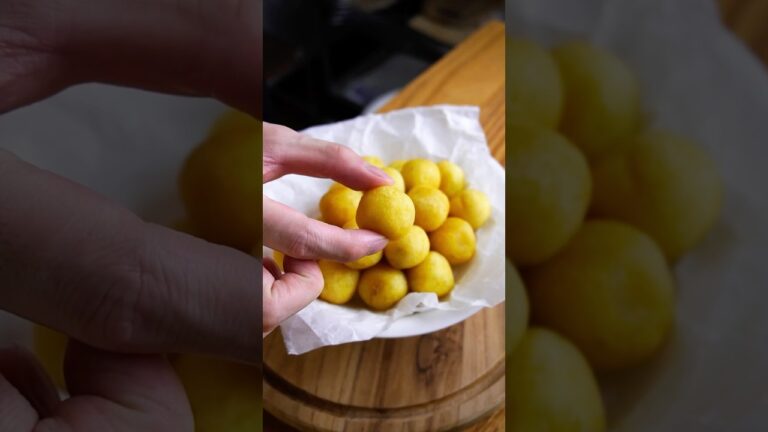 材料4つ！さつまいもボール作り方！#food
