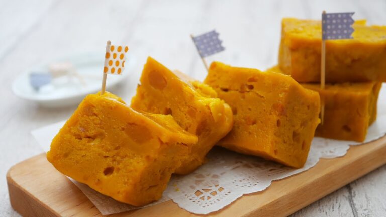 簡単!電子レンジ南瓜ケーキ♡孫に届けるバーバーイーツ | Easy! Microwave Japanese Pumpkin Cake
