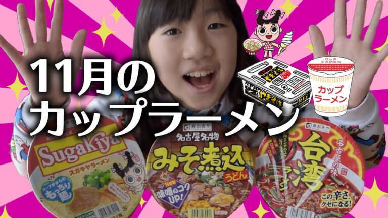 11月のカップラーメン【2019年11月】【Sugakiya】【寿がきや】【スガキヤラーメン】【味噌煮込うどん】【台湾ラーメン】わがやの日記#188