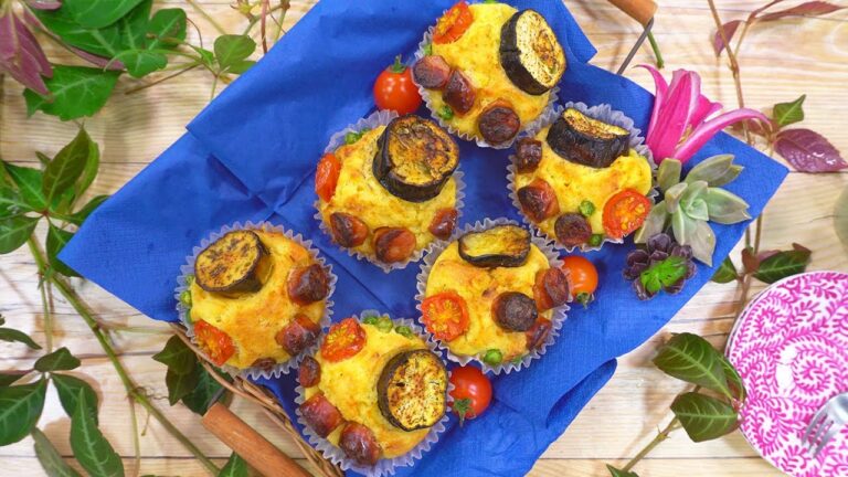 かわいいおかずケーキ 豆腐と野菜のケークサレ