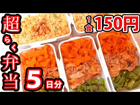 【1食150円】【焼肉弁当とチャーハン】5日分の作り置き | まるごと冷凍弁当 | 節約＆時短にも🙆🏻
