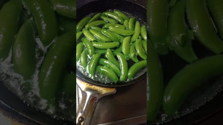 スナップえんどう　茹でるだけ？