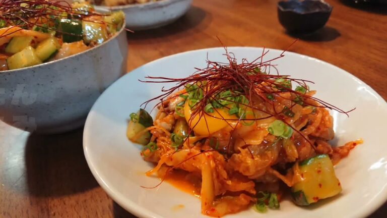 【免疫力向上】簡単！３分！豚キムチ！少し炒めて、和えるだけ！【おつまみ・ご飯のおかず】cooking