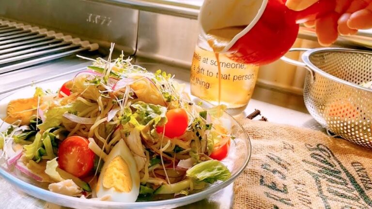 たっぷり生野菜でクールダウン。タンパク質もしっかり摂れる冷やし中華