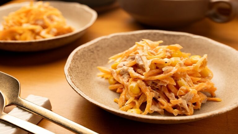 【誰でも簡単】切ってチンして和えるだけ『にんじんのツナマヨ』