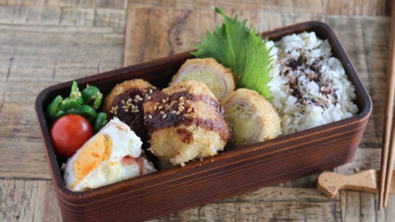 【お弁当作り】キャベツたっぷり激うまっ！チーズinキャベツとんかつ弁当bento＃942