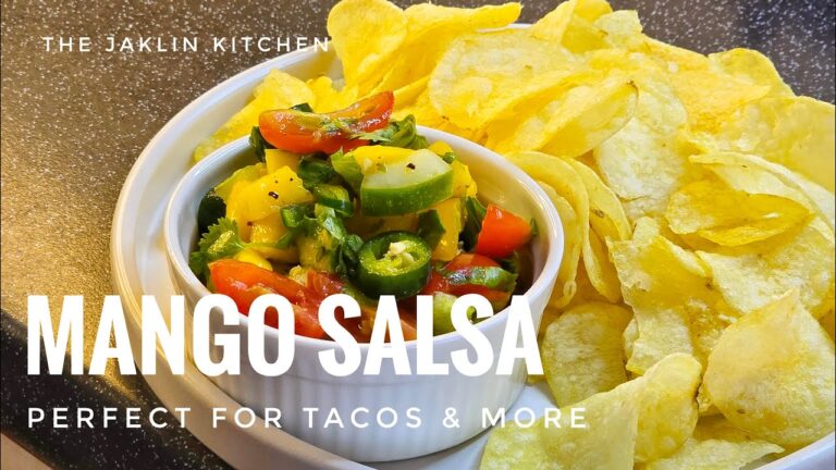 Mango Salsa Perfect for Tacos & more #mango #salsa #mangosalsa