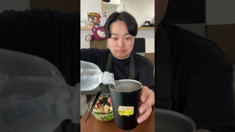 ダイエット生活56日目　#shorts #ダイエット生活 #痩せる #料理 #レシピ #水菜 #豆腐 #韓国風