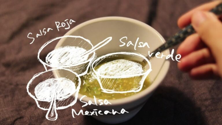 ピリ辛！メキシコの緑のソース、サルサヴェルデを作ります。