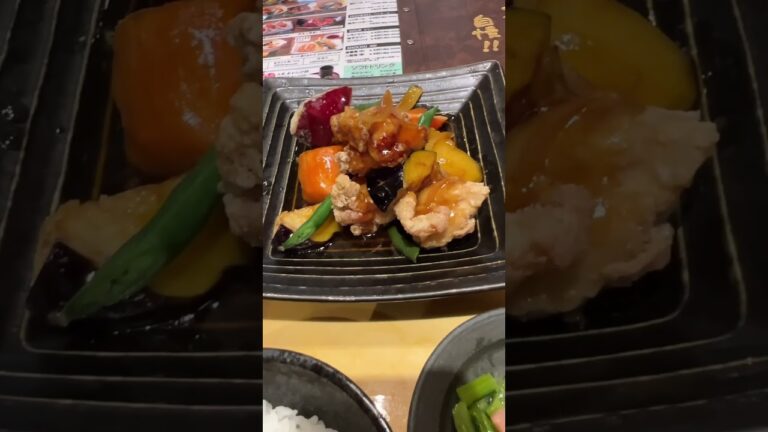 五穀　鶏と野菜の健康黒酢あんかけ定食