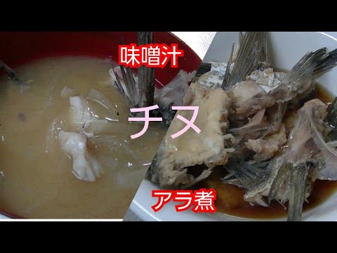 【魚料理】チヌ(味噌汁・アラ煮)