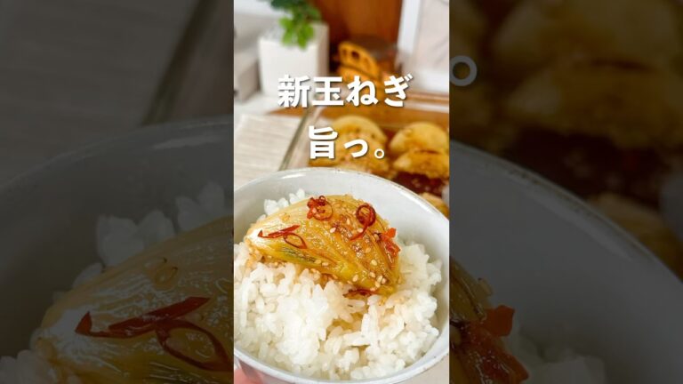 【新玉ねぎのタレ漬け】 #簡単レシピ #新玉ねぎ #玉ねぎレシピ #ヘルシーレシピ #ご飯に合う #旬の野菜 #大量消費 #おうちごはん #ご飯のお供
