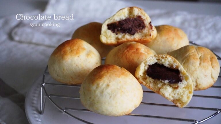 [材料4つ・トースターで作る] コネ作業・発酵なし！チョコパン作り方 No oven Chocolate bread 초코 빵