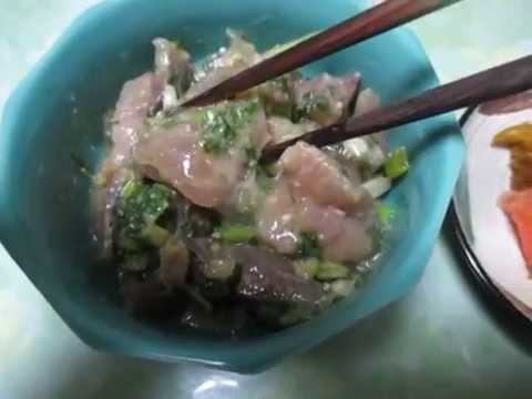 鯵の酢味噌和え