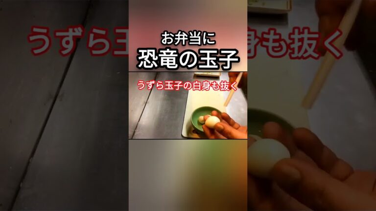 お弁当にオススメ！可愛い恐竜の玉子の作り方 #Shorts