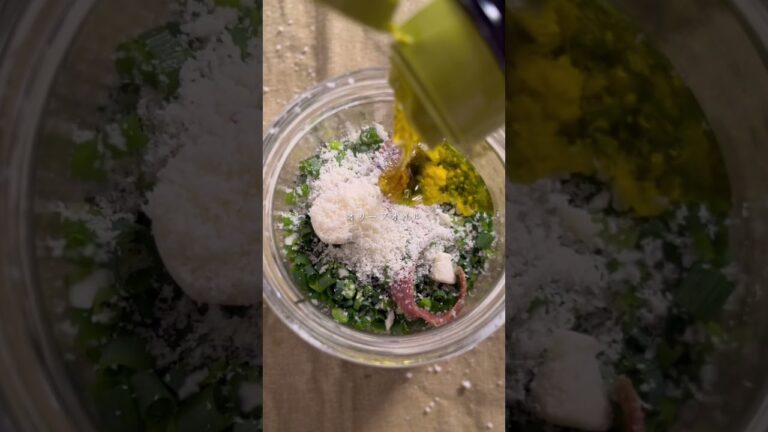 【至高のパスタ】牡蠣の葱ジェノベーゼ スパゲッティ #パスタ #パスタレシピ