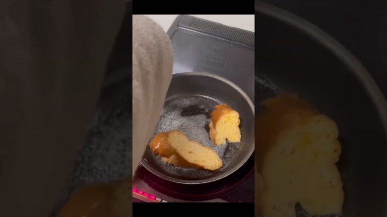【アラフィフ主婦のおひとりさまご飯】フランスパンのフレンチトースト　#フレンチトースト　#フランスパン