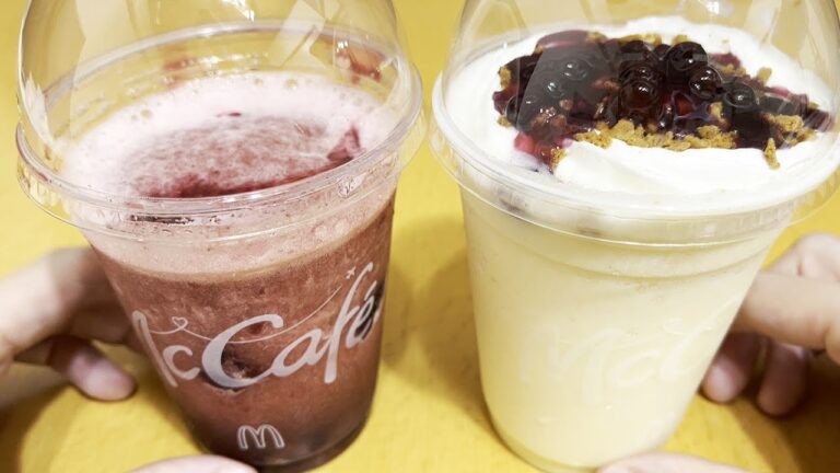 【マクドナルド】新商品 ミックスベリーヨーグルトスムージー ブルーベリーチーズケーキフラッペ