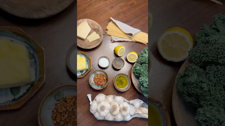 Garlic Parmesan Kale Pasta