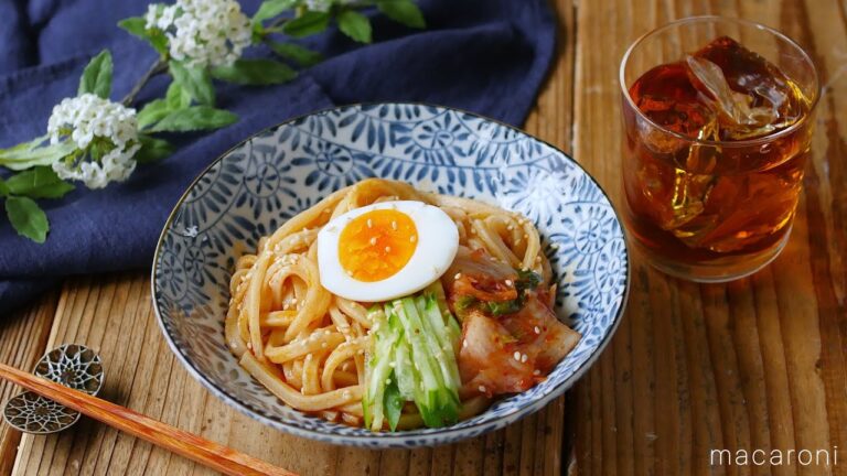 【レンジでビビンうどん】レンジで10分！旨辛さっぱりで夏にピッタリな味わい♪