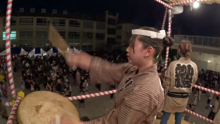 新小岩納涼盆踊り大会 (2024年度のイベント)  ノーカット版 Part 1  葛飾区立小松南小学校　日本伝統芸能  #新小岩  #盆踊り  #花火 #祭り #イベント #夏祭り